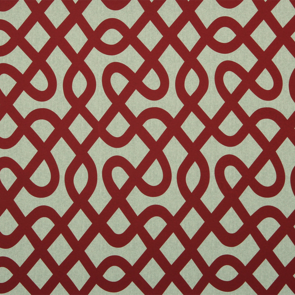 Robert Allen Contract Printed Maze | 9119-Scarlet Multipurpose - 217888