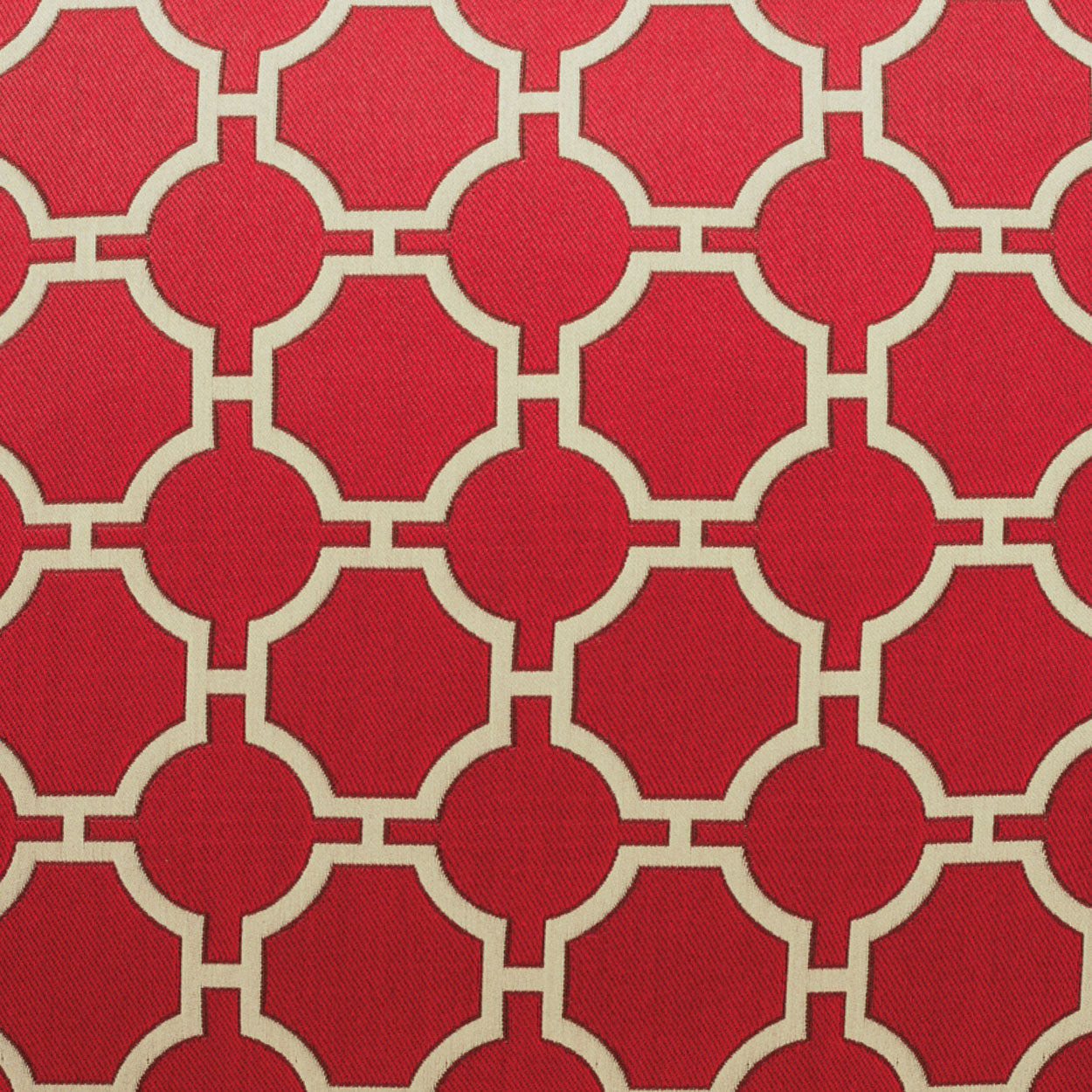 D.V. KAP HOME 2196-R-YARD Kinder Fabric - Red Traditional, Geometric Red - Kinder
