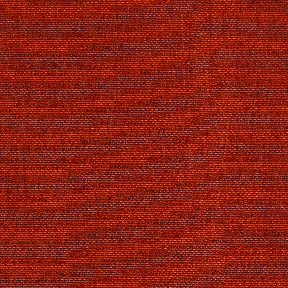Solid pumpkin-orange textured woven fabric swatch with a tight weave, suitable for drapery.