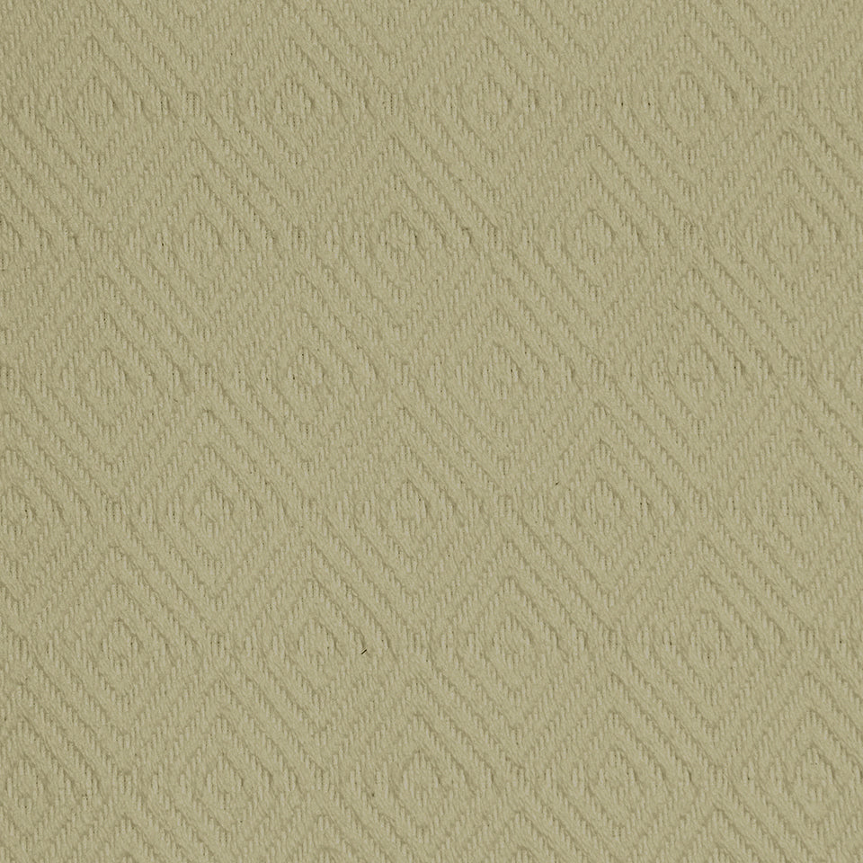 Beige textured upholstery fabric with subtle diamond chevron pattern, soft jacquard weave.