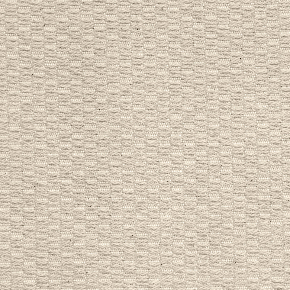 Beige linen upholstery fabric with a subtle ladder-weave texture.