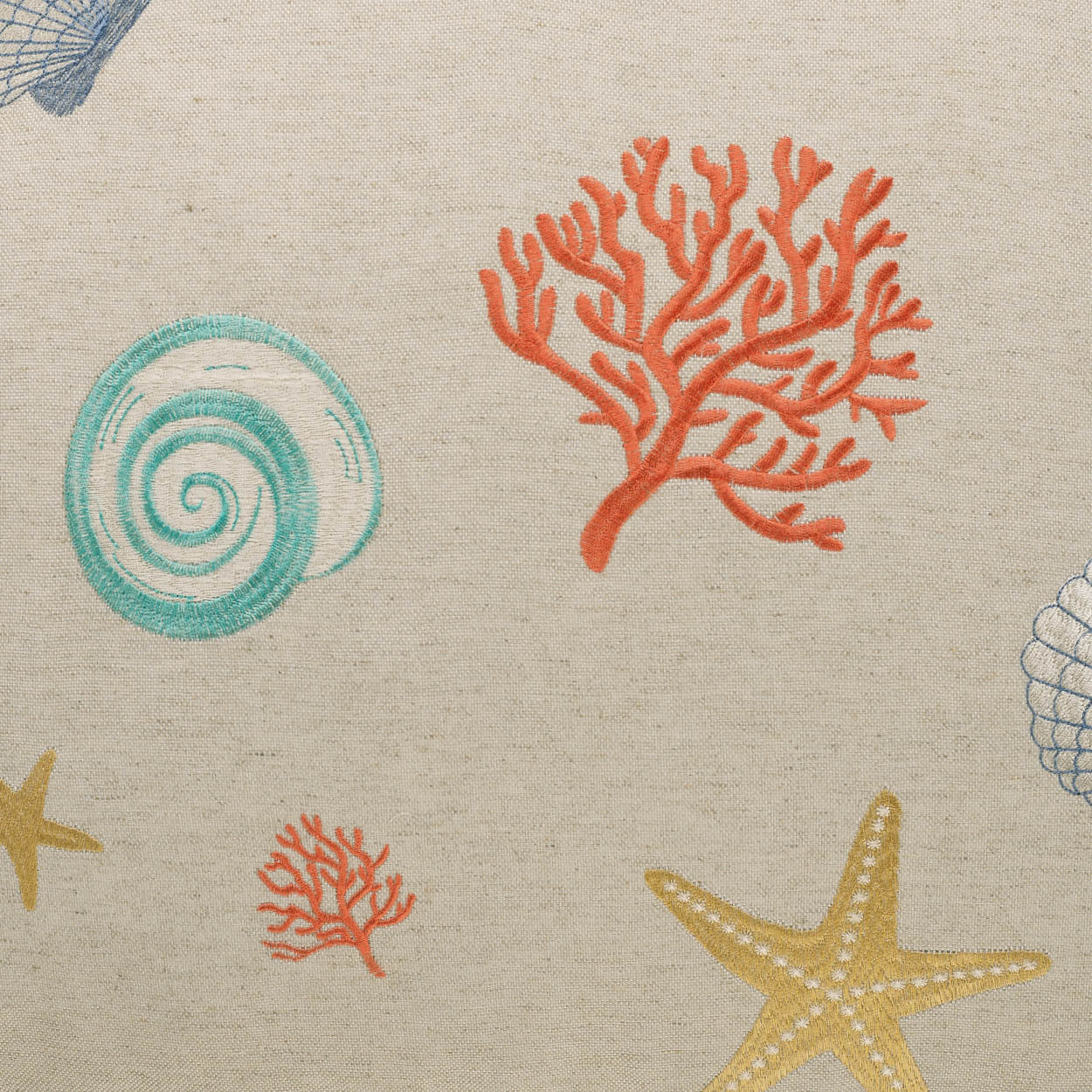 D.V. KAP HOME 24" x 24" Beachcomber Pillow - Multi Beach - 2265-M-2424