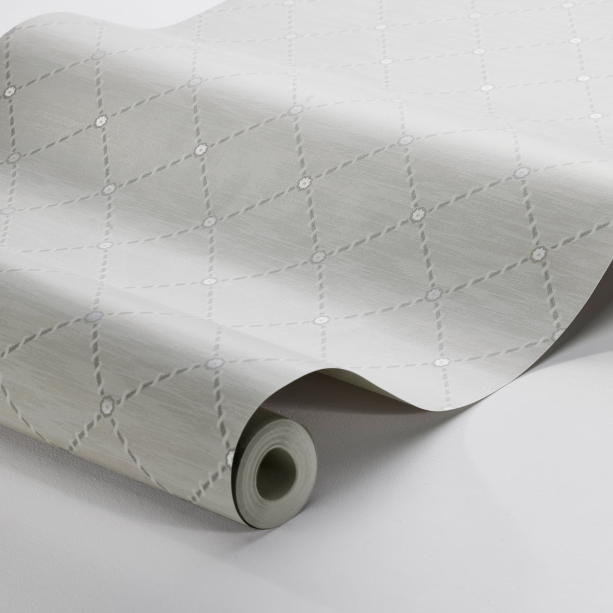 SCHUMACHER Borastapeter GOLDEN TRELLIS GREY , SILVER - 2266