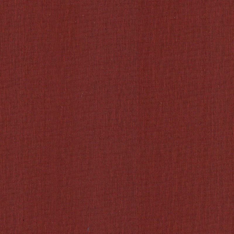 Burgundy woven fabric swatch with fine texture; warm red-brown textile for apparel or home decor.