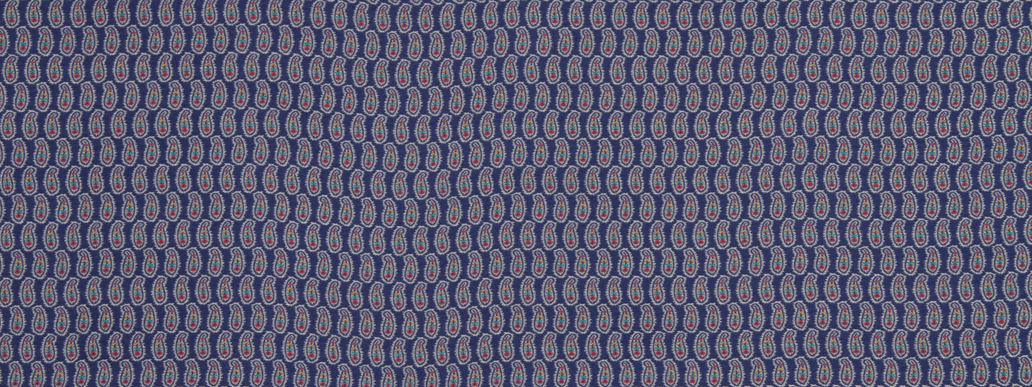 Robert Allen Small Paisley | Cobalt Upholstery - 227956