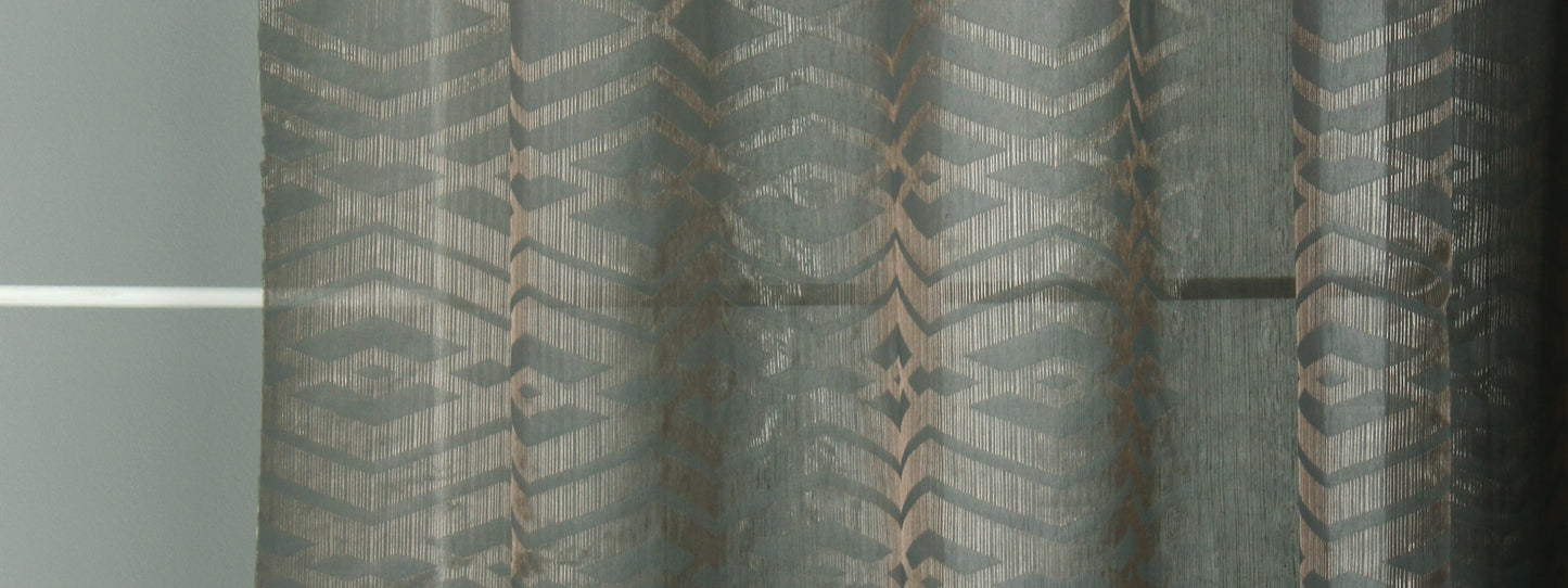 Robert Allen Contract Glimmer Effect | Black Silver Drapery - 228421