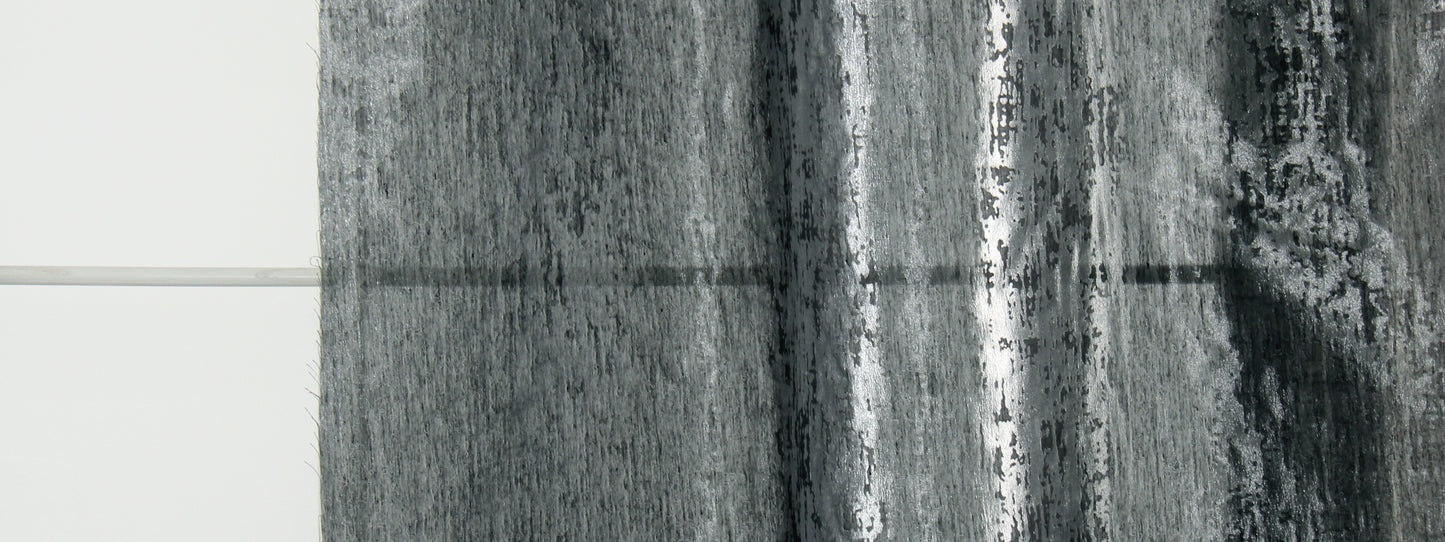 Robert Allen Contract Bright Eyes | Black Silver Drapery - 228586