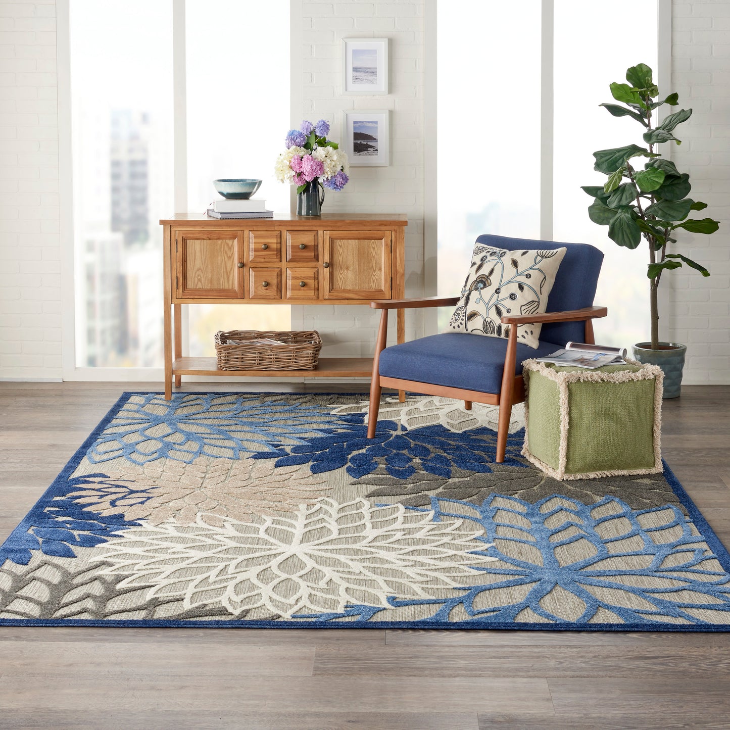 Nourison Rugs Nourison Home Tropical 7' X 10' - 099446739971
