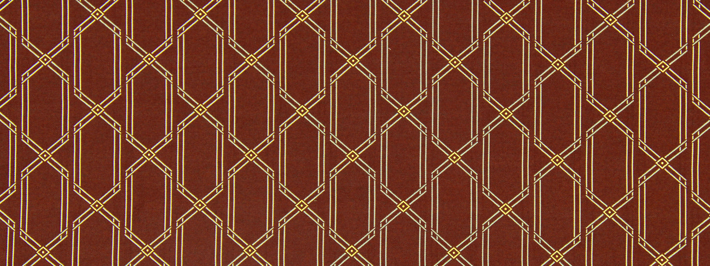 Robert Allen Contract Lurex Diamonds | Oxblood Upholstery - 230095