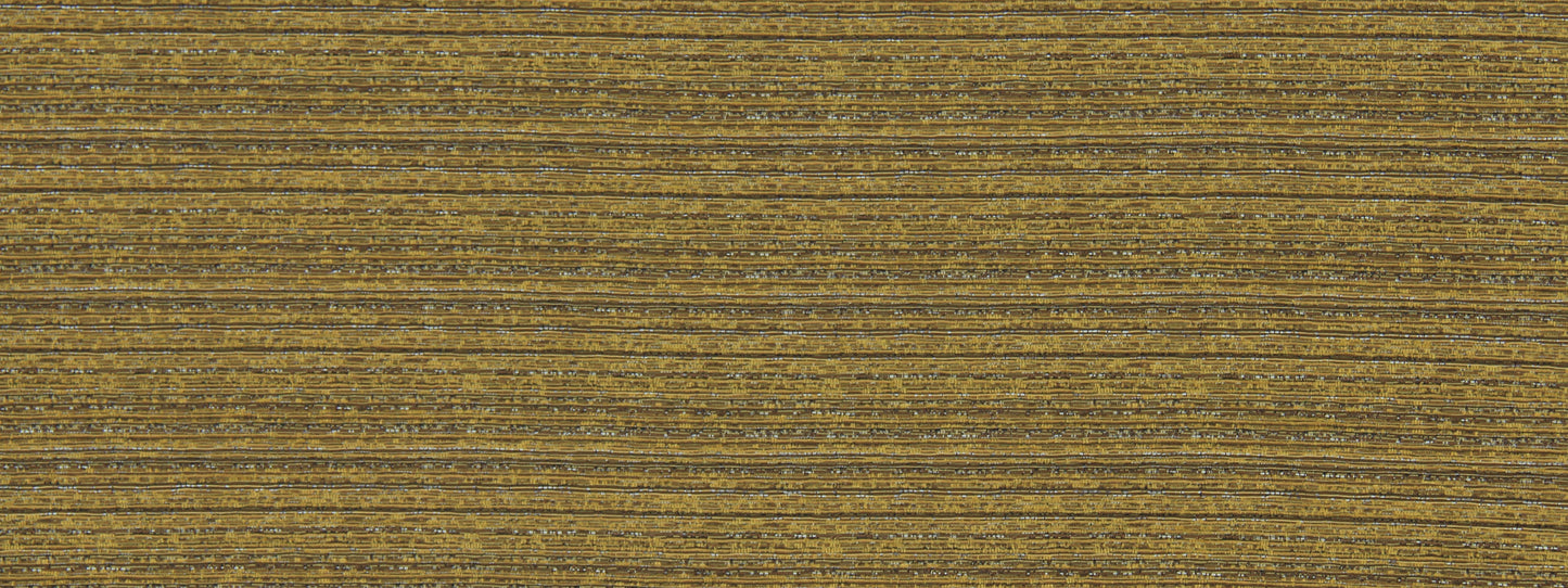 Close-up of golden-brown upholstery fabric with ribbed horizontal texture and a warm natural finish.