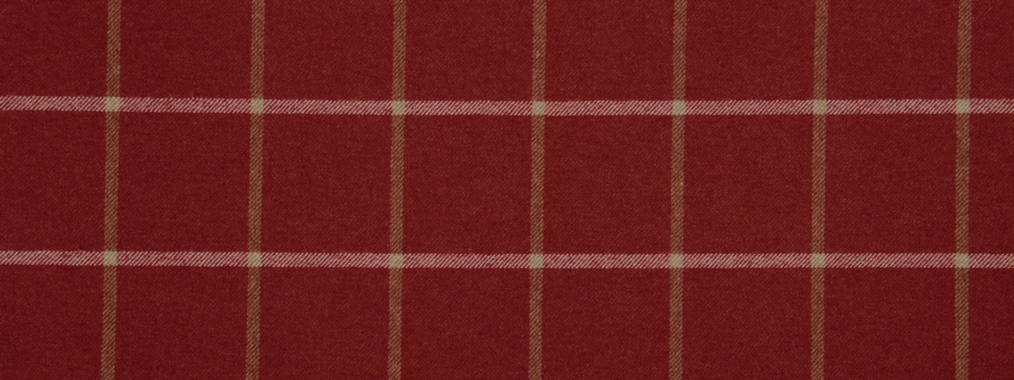 Robert Allen Helios Plaid | Classic Crimson Upholstery - 231405