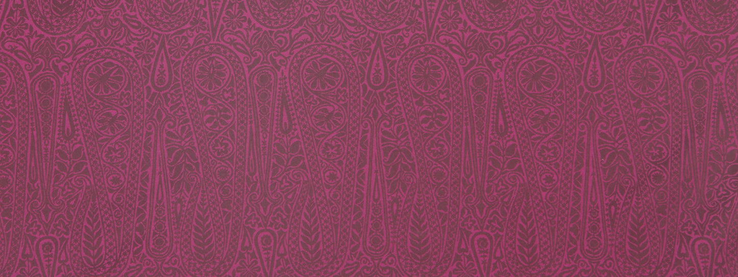 Robert Allen Contract Satin Paisley | Rhubarb Upholstery - 231821