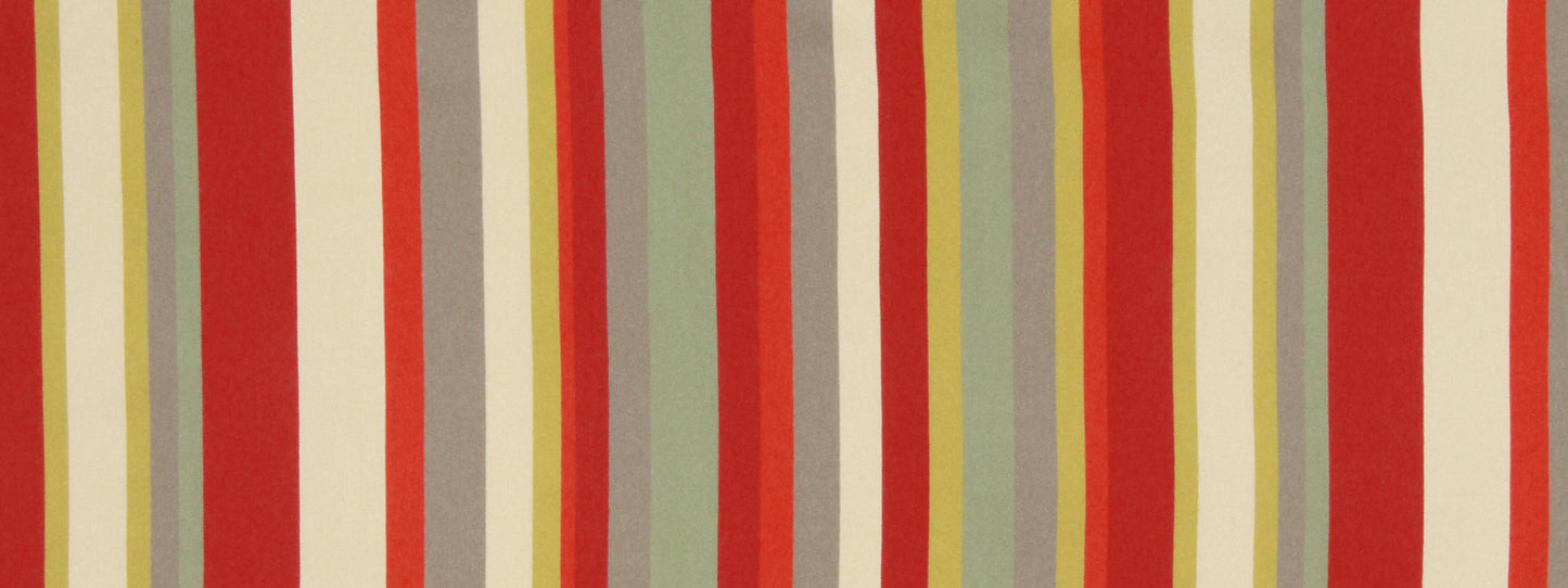 Robert Allen Eos Stripe | Lacquer Red Upholstery - 231843