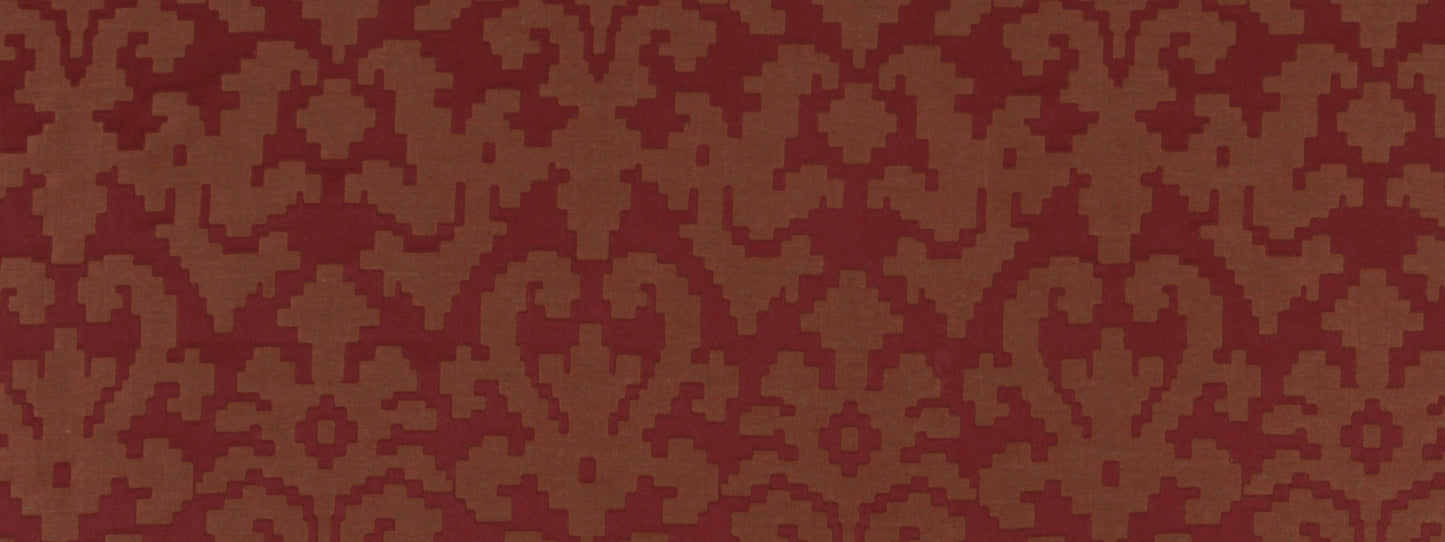Robert Allen Puzzle Play | Classic Crimson Upholstery - 231859