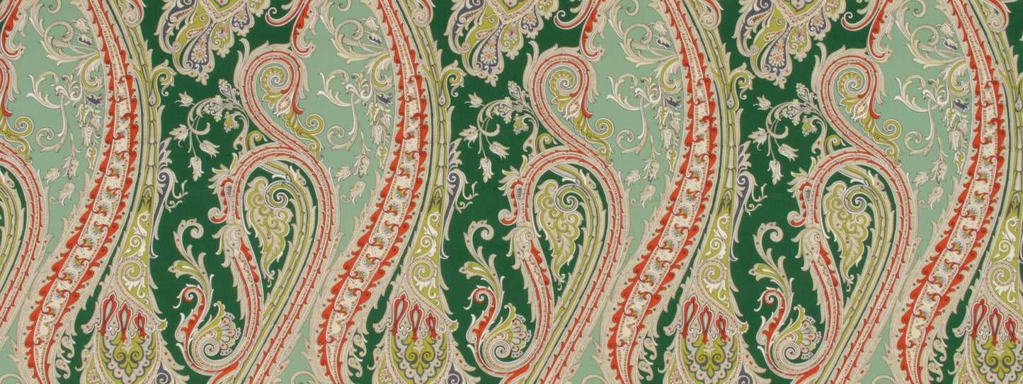 Robert Allen Fun Paisley | Billiard Green Upholstery - 232539