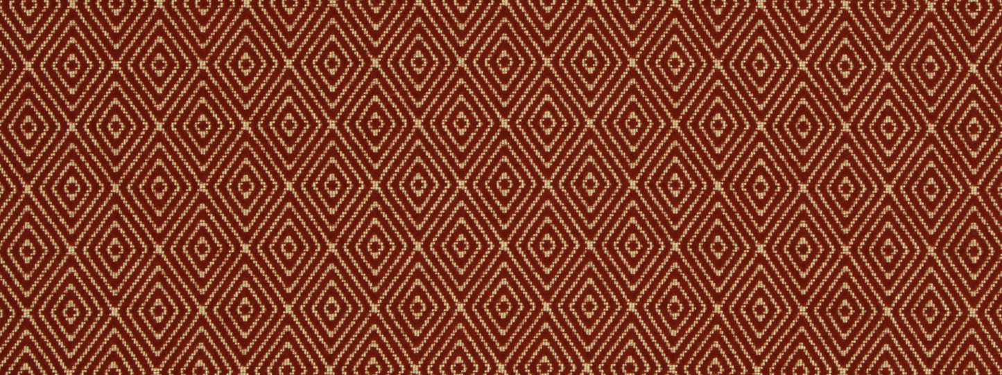 Robert Allen Raised Geo | Classic Crimson Upholstery - 232792