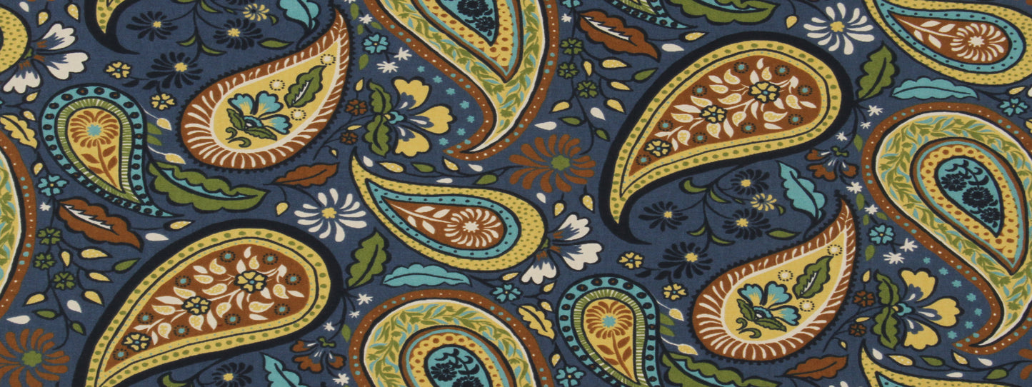 Robert Allen @ Home Art Paisley | Indigo Multipurpose - 232969