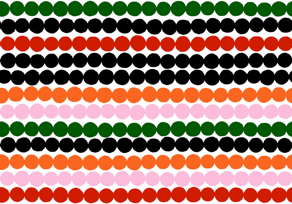 Marimekko Marimekko Vol. 5 R??symatto Illustration Contemporary Red Satin - 23321X