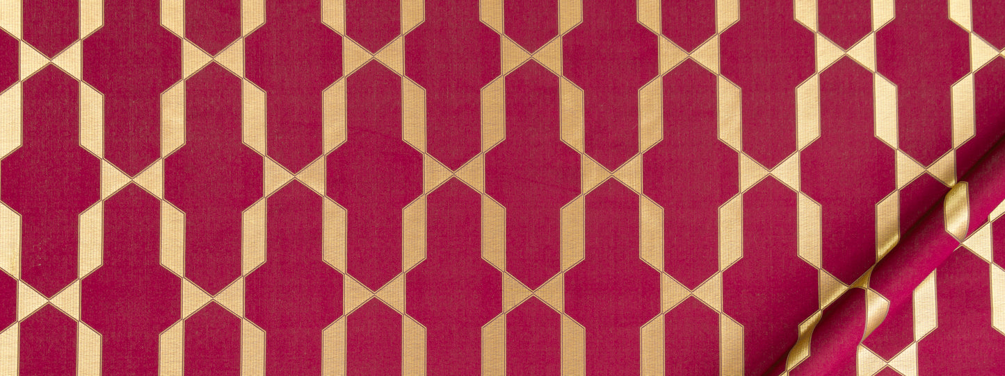 Beacon Hill Emi Fret | Magenta Drapery - 234664