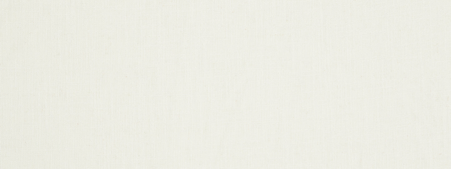 Cream linen-like fabric background with subtle vertical weave and soft texture.