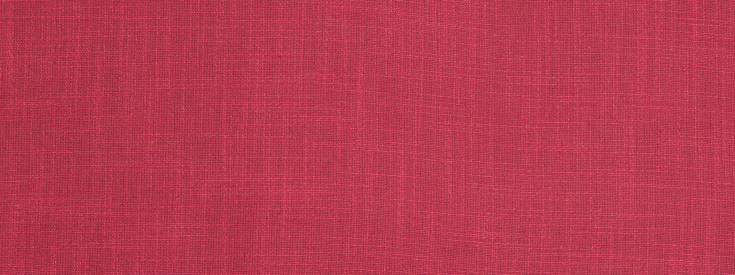 Crimson red woven fabric texture with visible weave pattern.