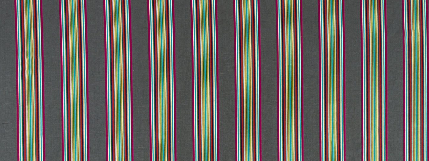 Robert Allen @ Home Villa Stripe | Charcoal Upholstery - 235518