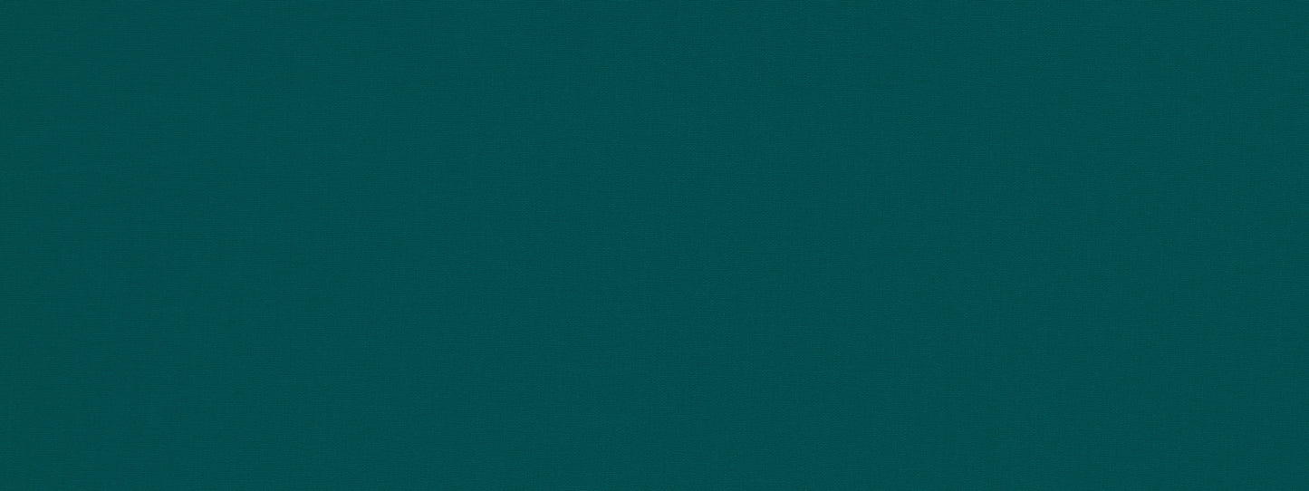Teal upholstery fabric swatch.