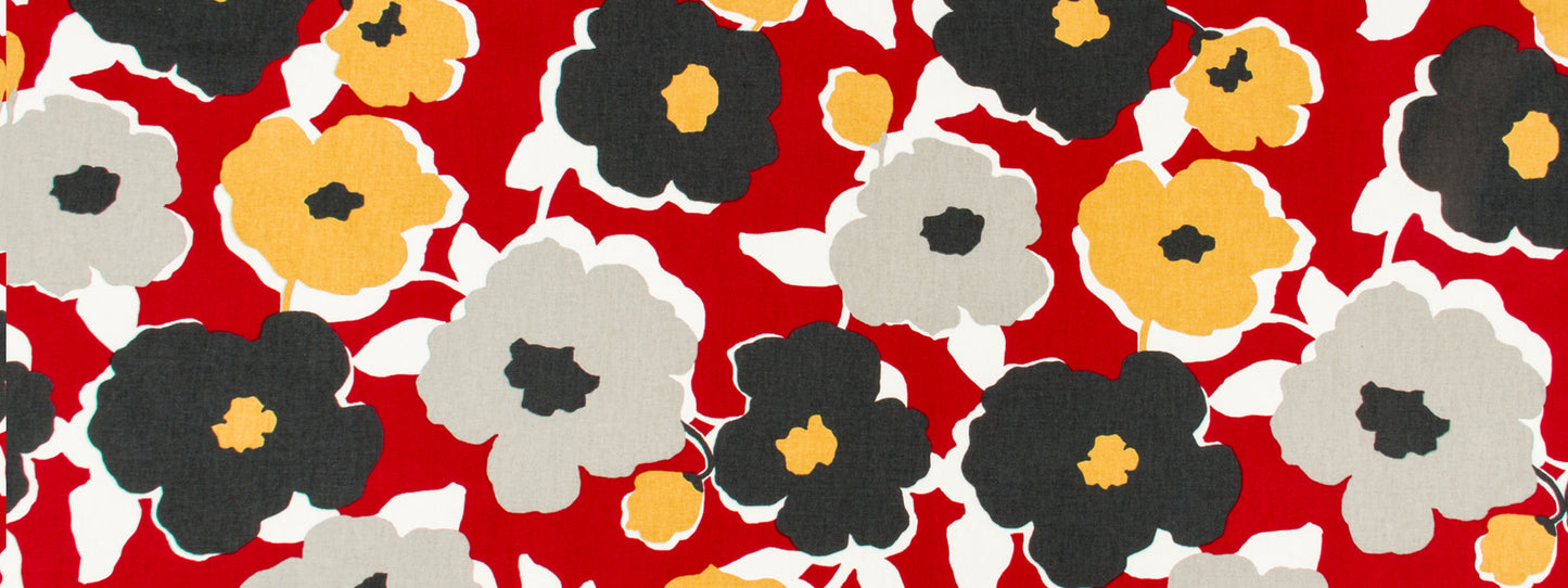 Robert Allen @ Home Top Floral | Red Lacquer Multipurpose - 236556
