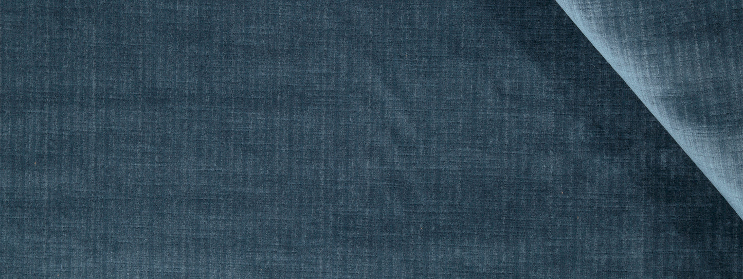 Robert Allen Strie Velvet | Parrot Blue Upholstery - 240871