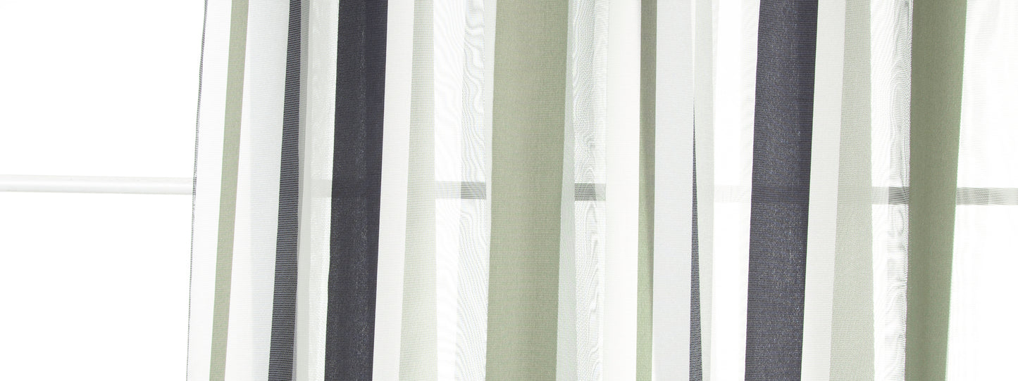 Robert Allen Contract Classic Stripe | Pewter Drapery - 240886