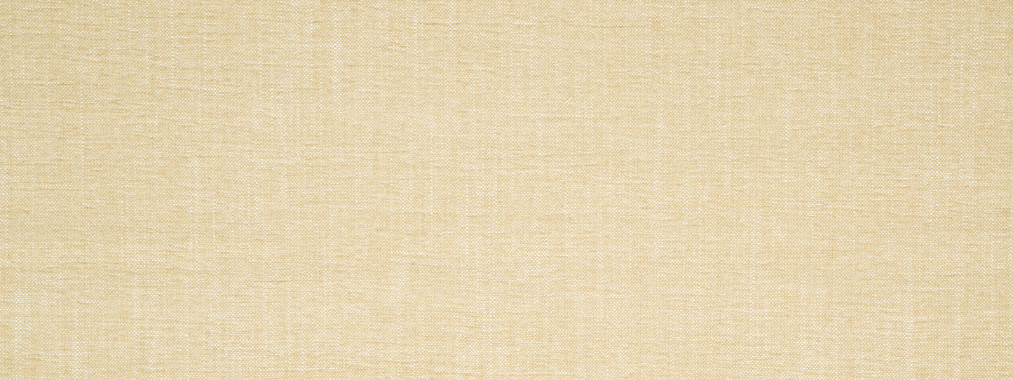 Straw-colored chenille upholstery fabric close-up
