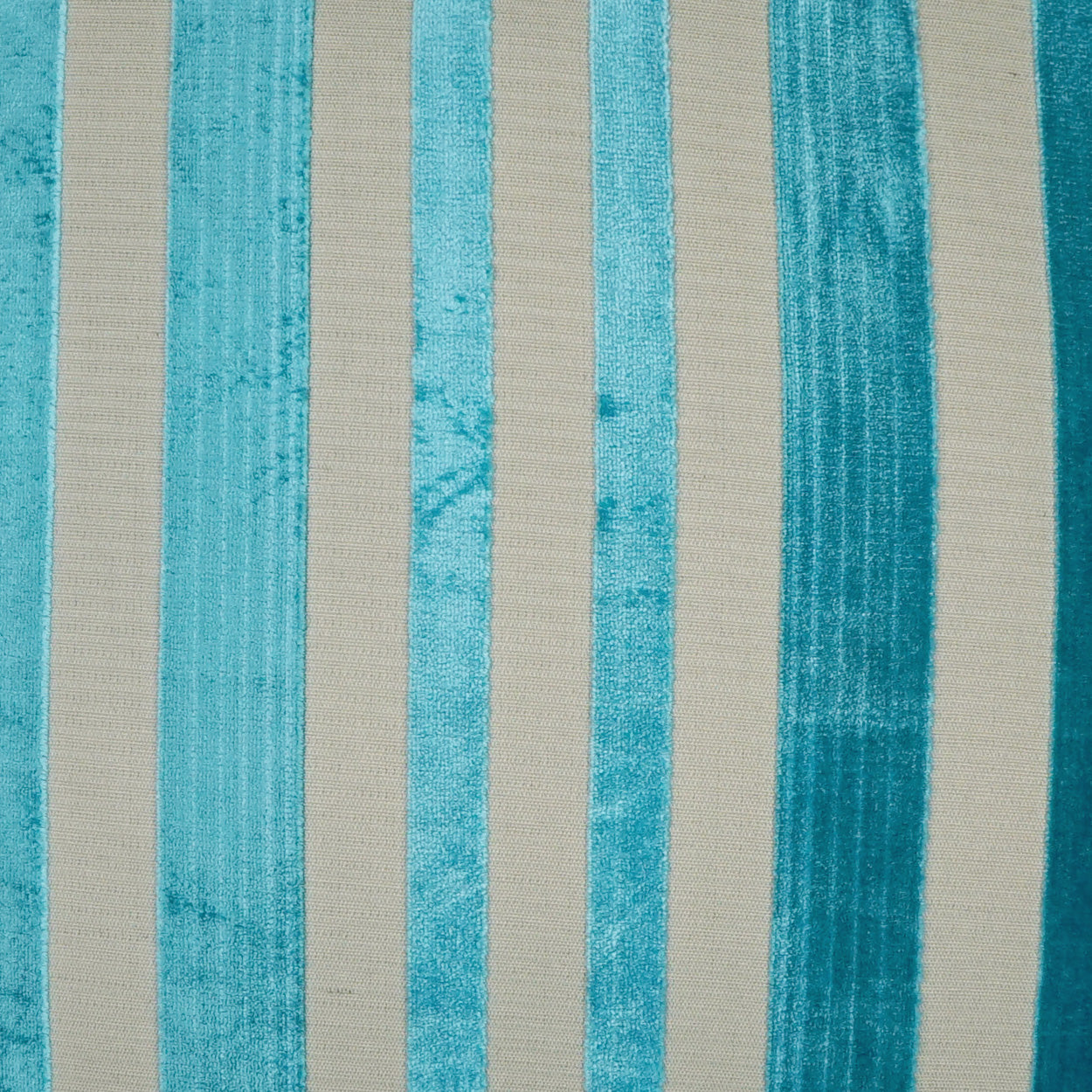 D.V. KAP HOME 2426-L-YARD Cayman Fabric - Laguna Stripes Turquoise,Teal - Cayman