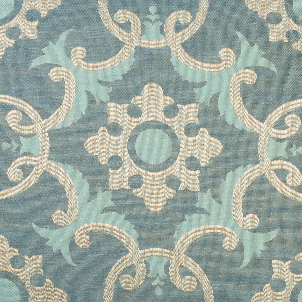 D.V. KAP HOME 2434-T-YARD Biblos Fabric - Turquoise Global Turquoise,Teal - Biblos