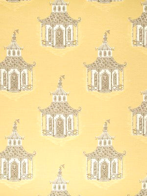 Robert Allen @ Home Mod Pagoda Bk | Gold Leaf Upholstery - 244112