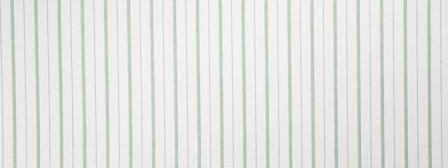 White surface with thin mint-green vertical stripes, clean striped pattern.