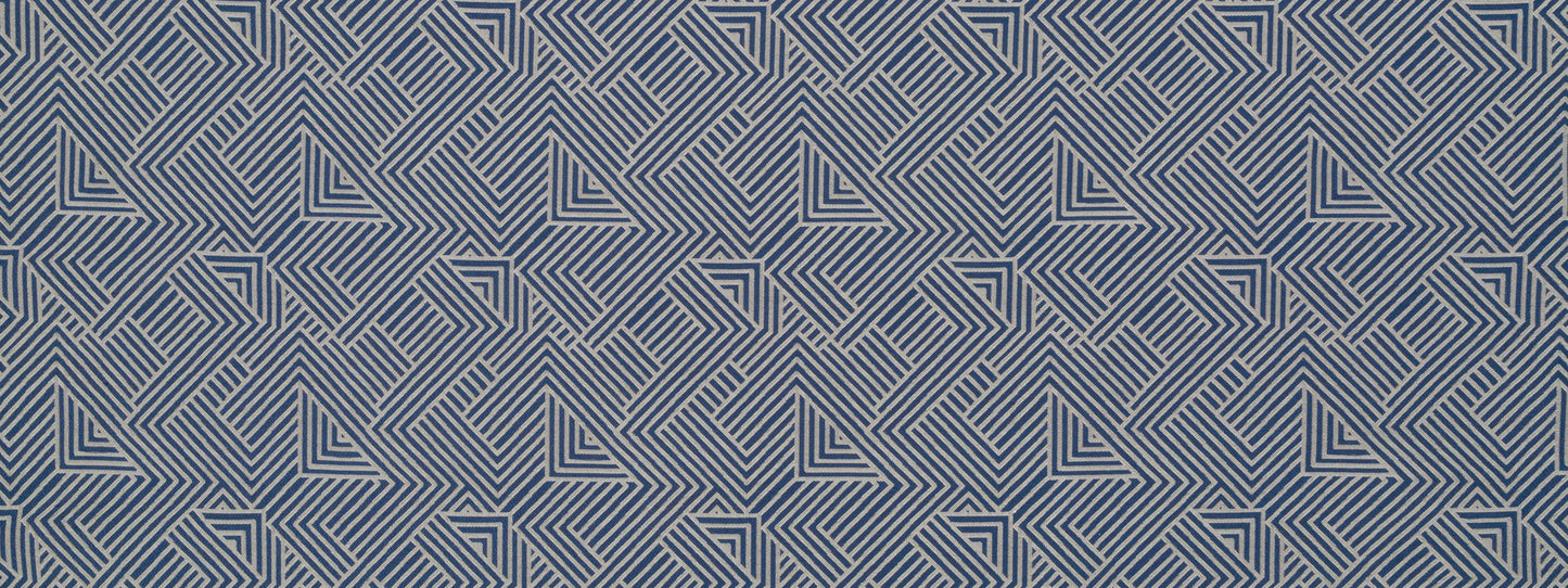 Robert Allen @ Home Folded Maze Bk | Indigo Multipurpose - 250052