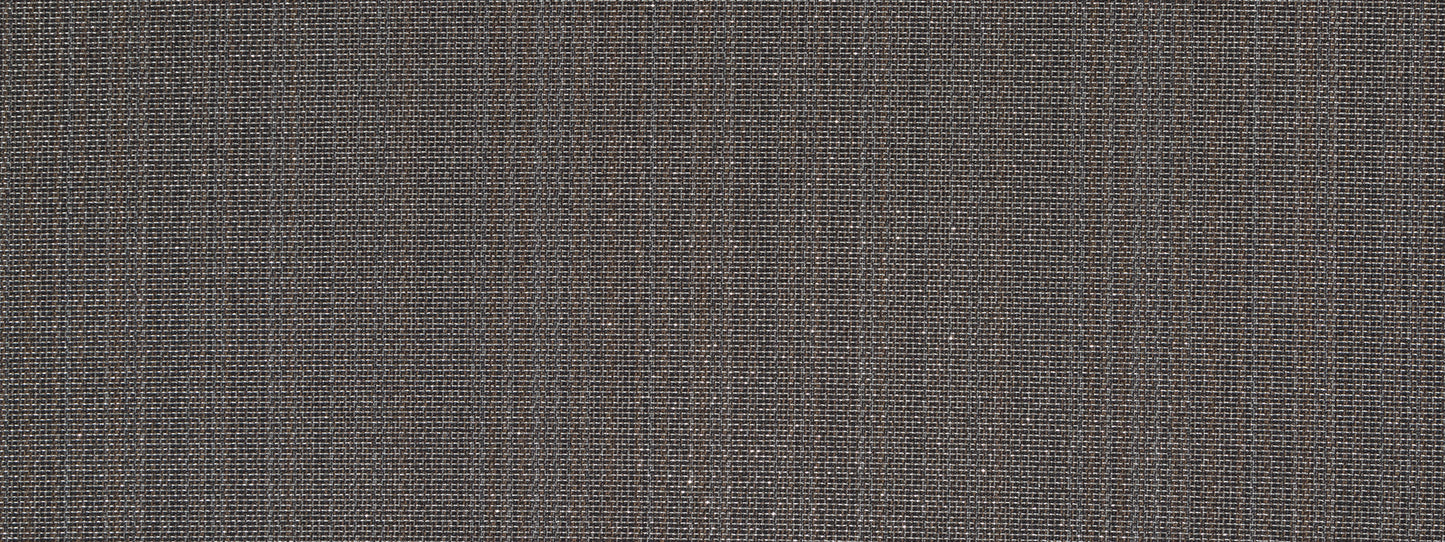 Close-up of graphite tweed upholstery fabric weave with subtle speckled texture.