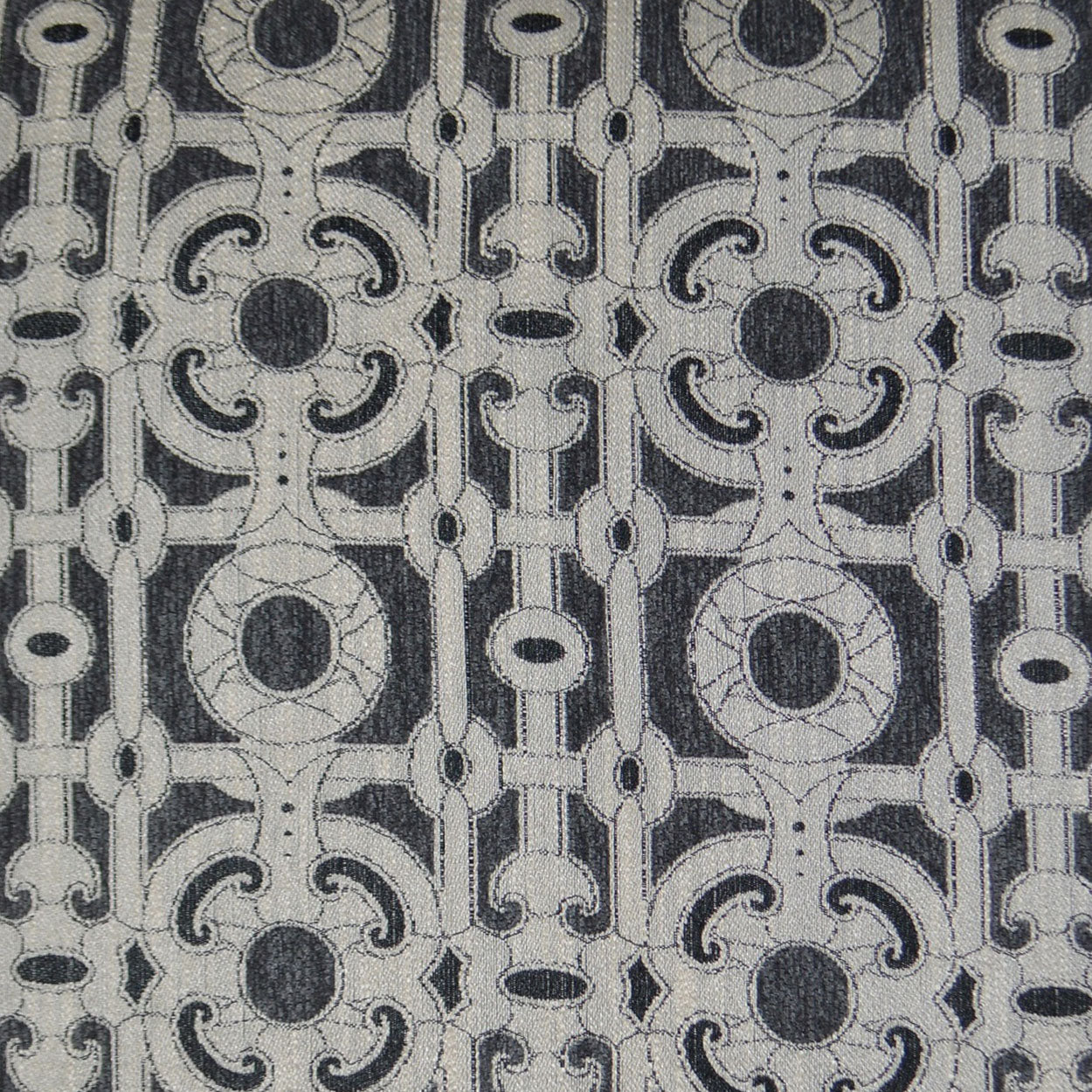 D.V. KAP HOME 2531-YARD Locket Fabric Traditional Grey - Locket