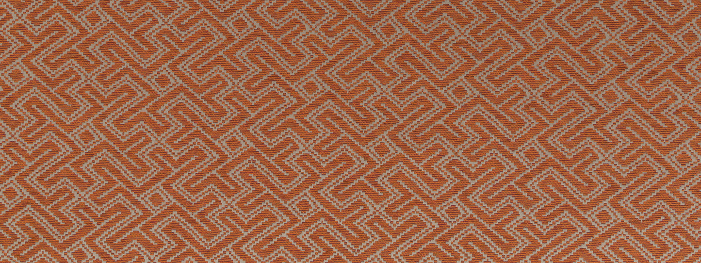 Robert Allen Contract Mitered Maze | Carnelian Upholstery - 253548