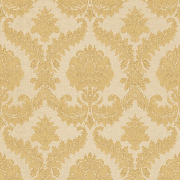 Galerie Wallcoverings Cottage Chic Damasco Imperiale Galerie Wallcoverings Gold - 25723