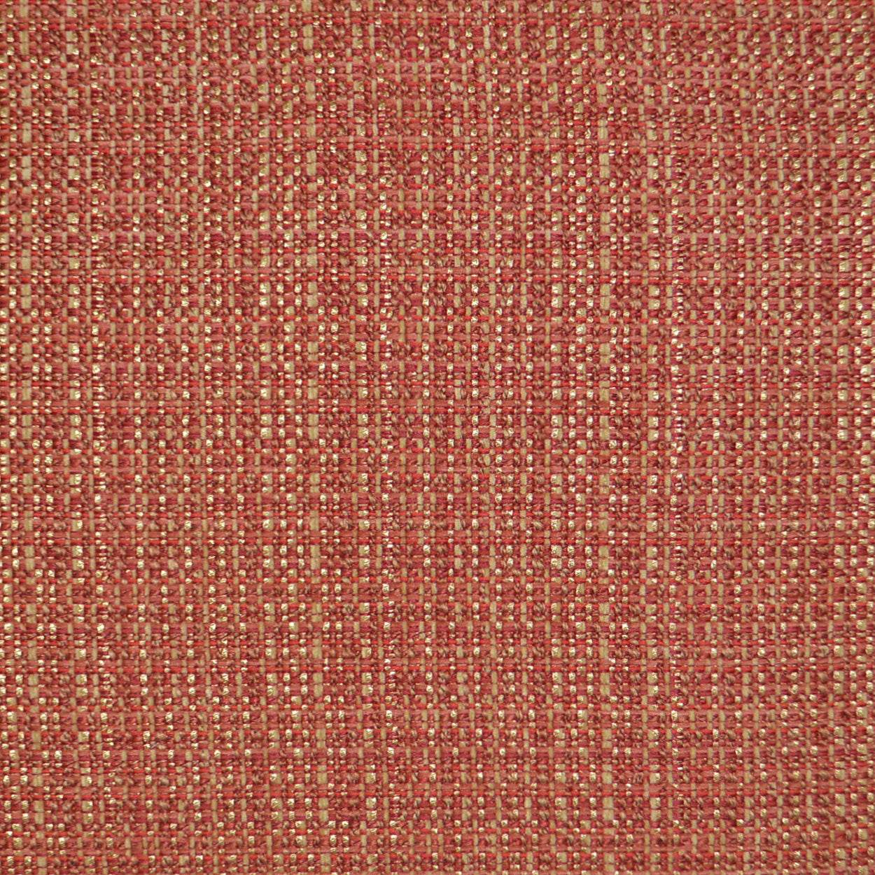 Cinnabar solid pillow with woven fabric featuring a speckled grid texture; 24 x 24.