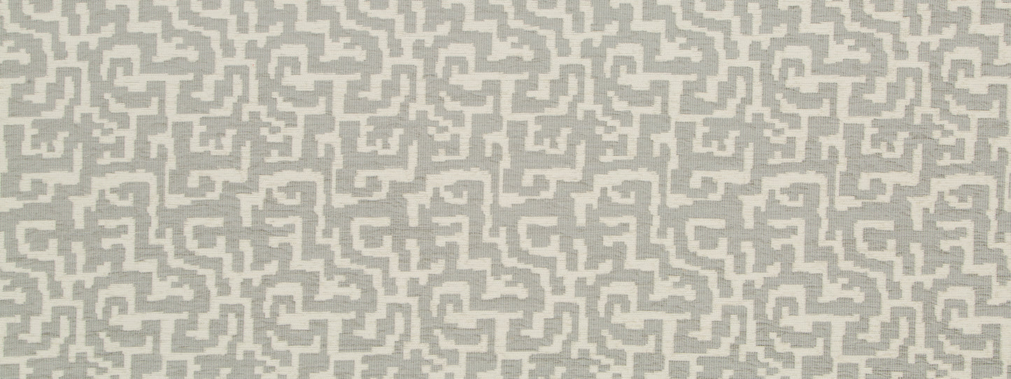 Robert Allen Chenille Maze | Cement Upholstery - 259064