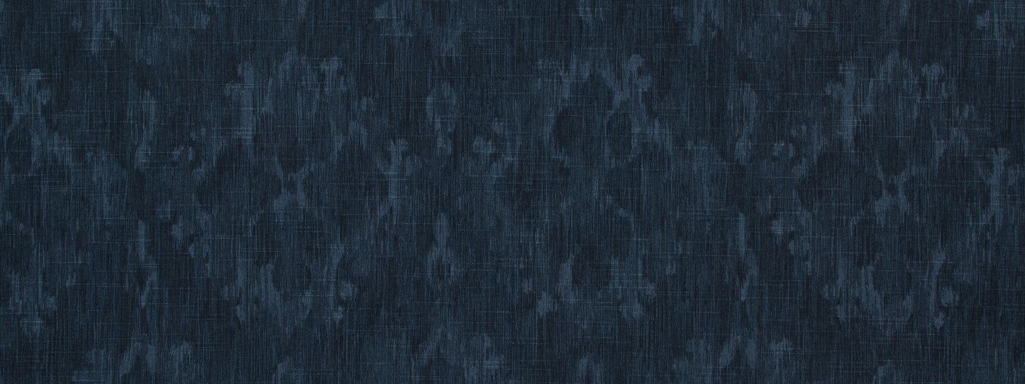 Textured navy blue fabric with a subtle marbled pattern and faint vertical weave.