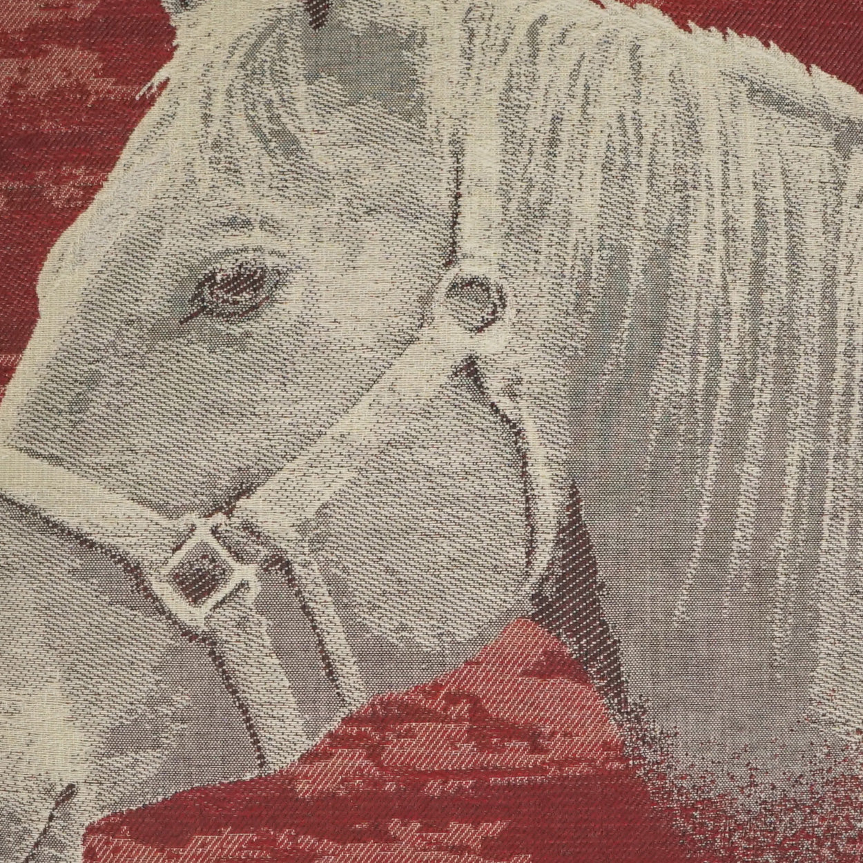 D.V. KAP HOME 24" x 24" Mister Ed Pillow - Red Western Chic, Novelty - 2617-R-2424