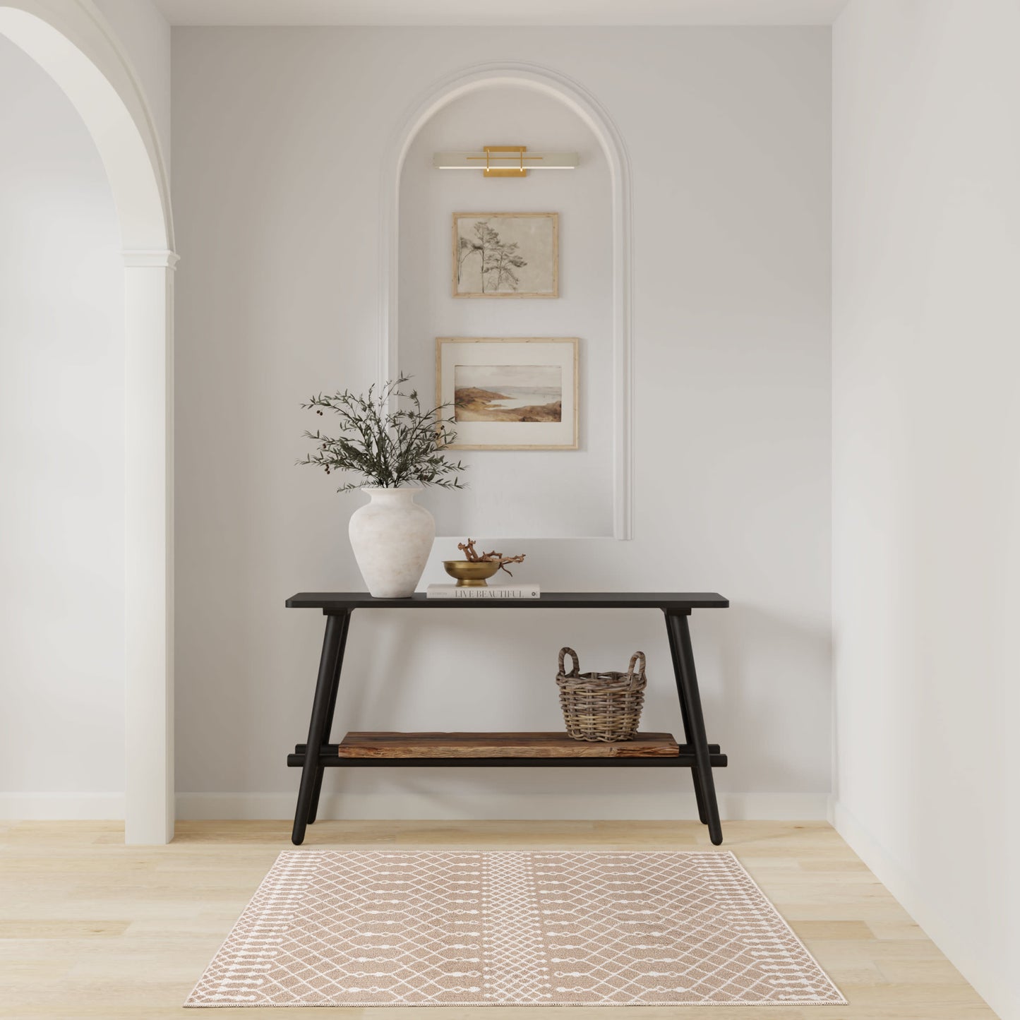 Bohemian 3' x 5' rug.