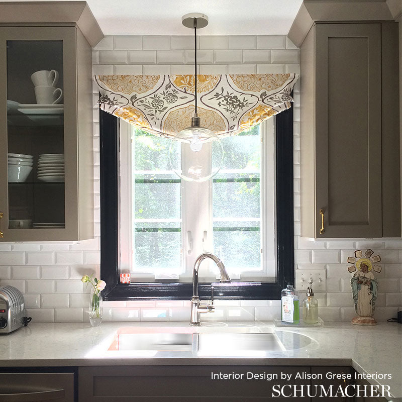 SCHUMACHER EXUBERANT PRINTS KATSUGI PRINTS PRINTS GOLD AND MUSHROOM - 2620934