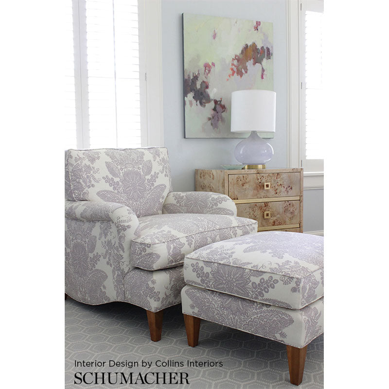 SCHUMACHER EXUBERANT PRINTS LACE VELVETS,HIGH PERFORMANCE VELVETS,HIGH PERFORMANCE ORCHID - 2643832