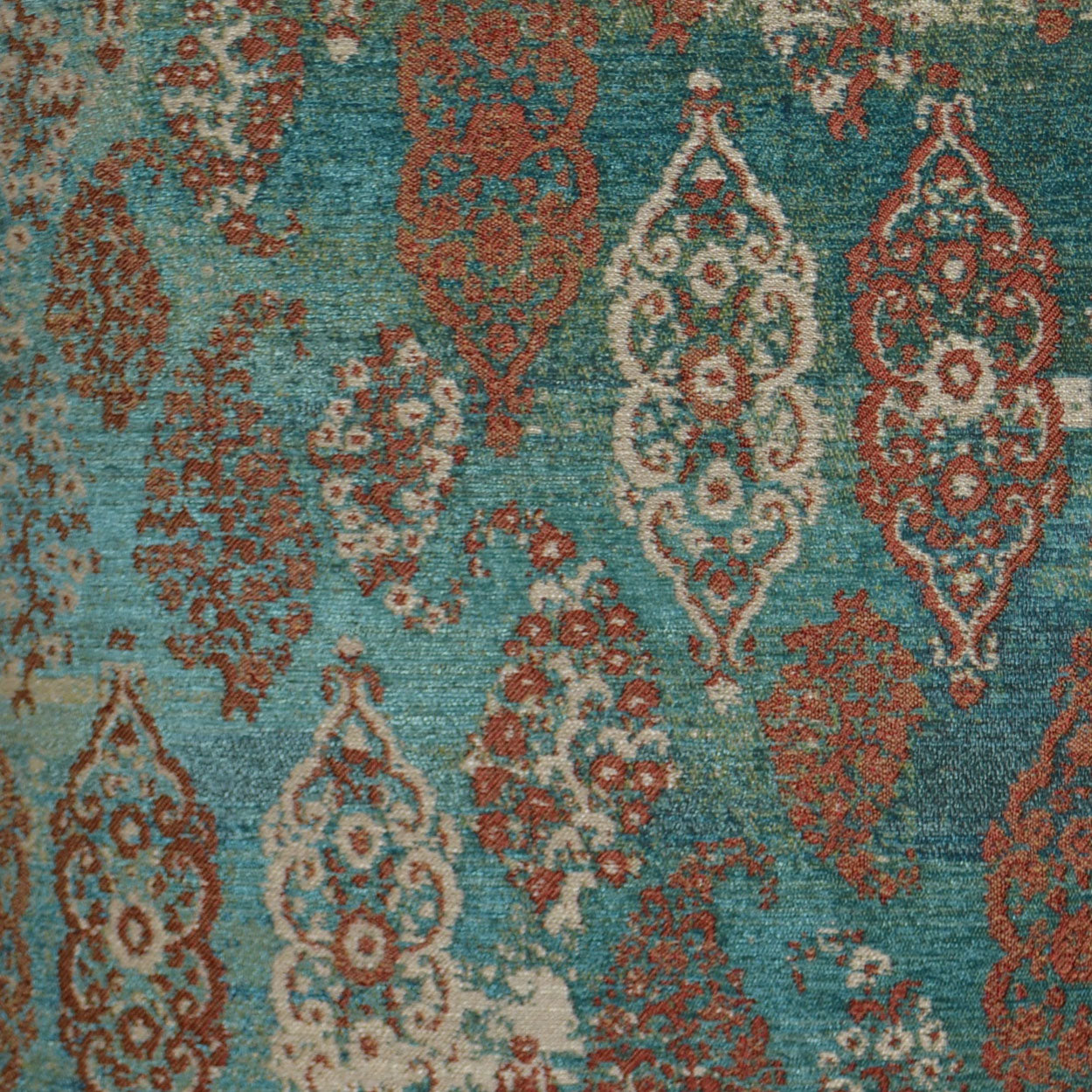 D.V. KAP HOME 2664-YARD Collette Fabric Global Turquoise,Teal - Collette