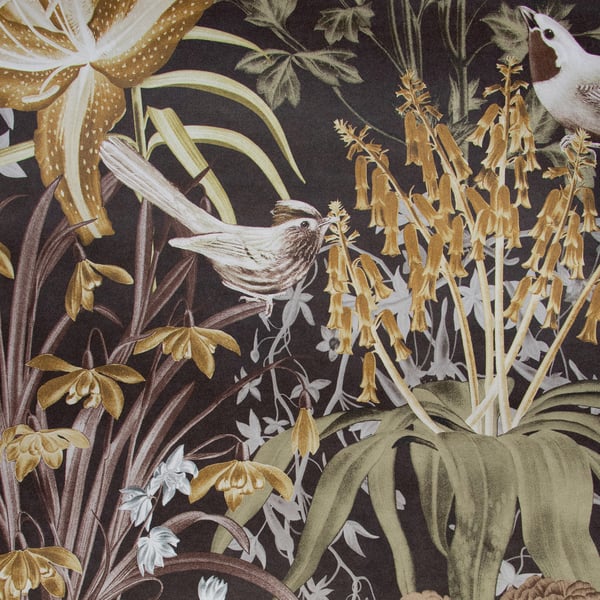 Galerie Wallcoverings Tropical Flowers and Birds Galerie Wallcoverings Bronze, Brown - 26729