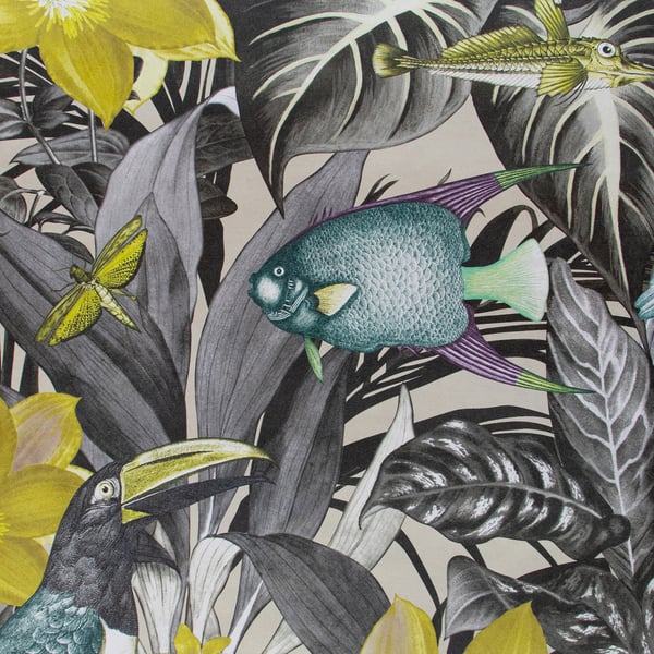Galerie Wallcoverings Tropical Fish and Bird Galerie Wallcoverings Multi-coloured, Multi - 26745